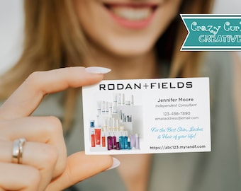 Rodan and Fields Custom Business Card with Hair Product, Rodan+Fields Personal Marketing,  Digital or Printed, R+F Two Sided Business Cards