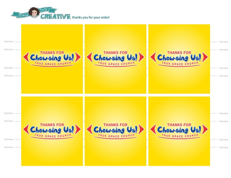 Customizable Juicy Fruit Gum Wrapper Custom Gum Wrapper Etsy