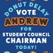 Donut Delay Vote Today School Election Poster // 18x24 Campaign Sign ...