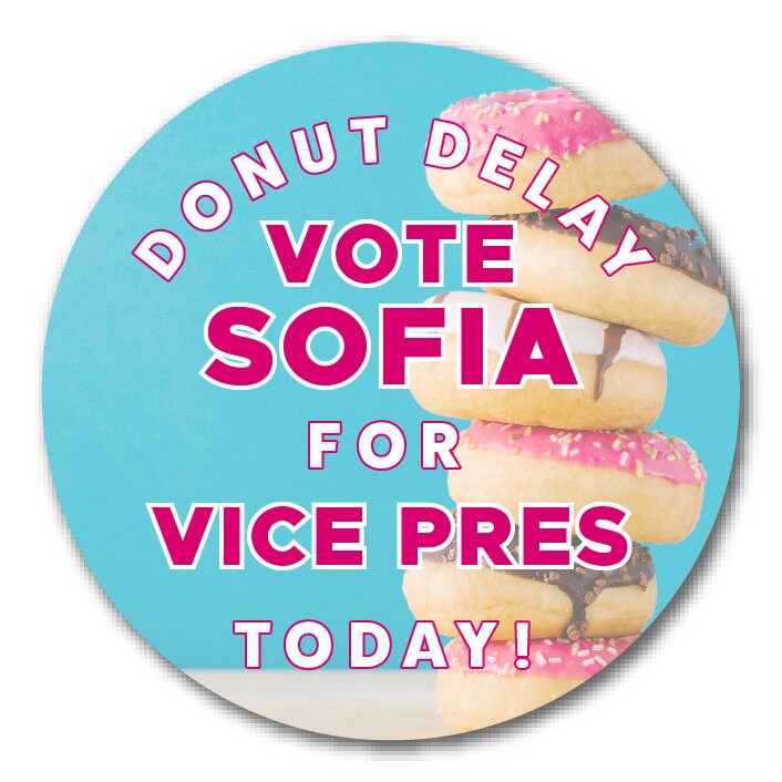 Donut Delay Vote Today Custom Campaign Stickers 2in Round - Etsy