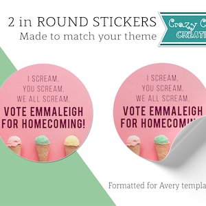 custom stickers 2in round avery labels 22807 party