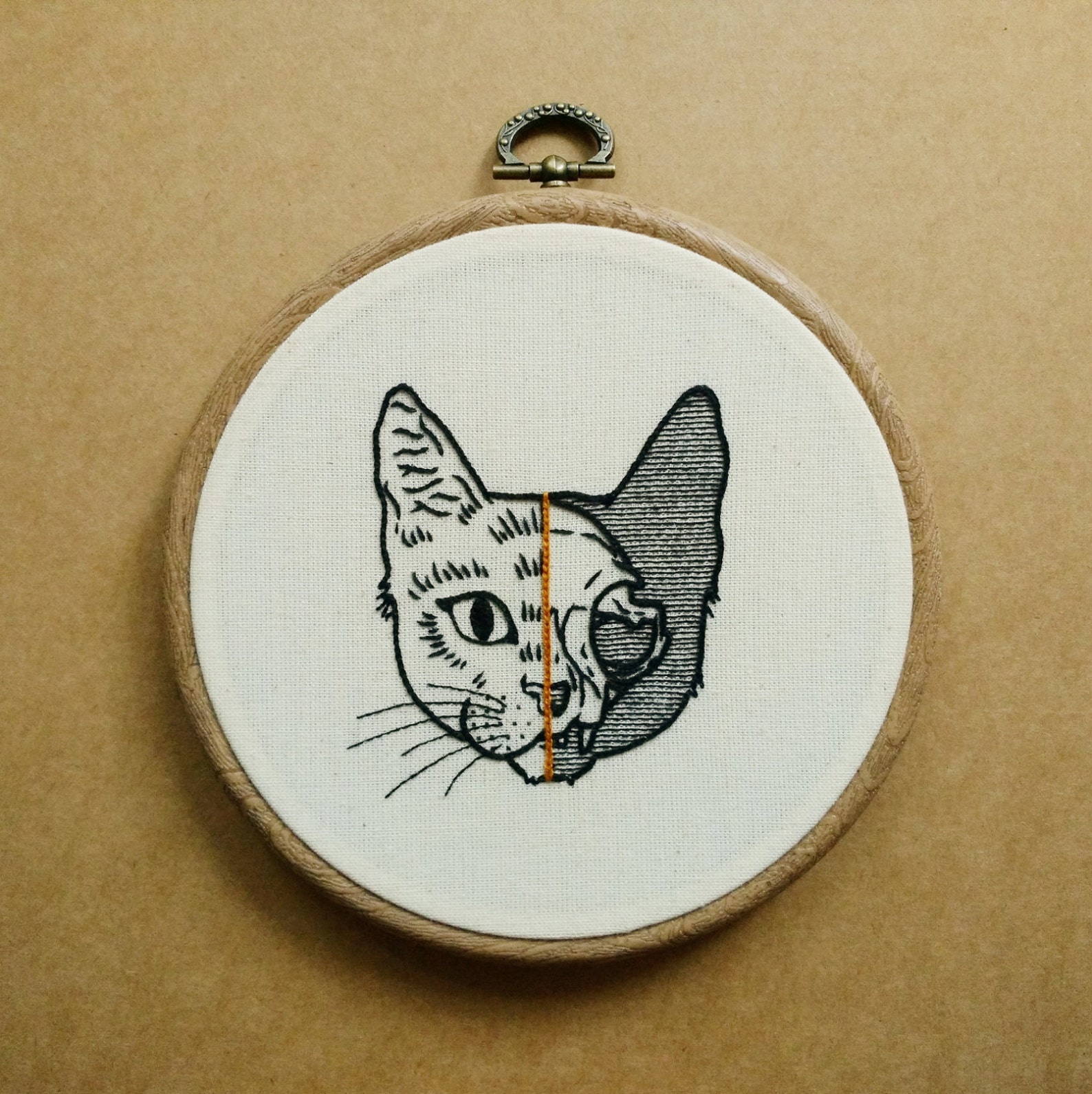 Digital PDF Pattern PDF Pattern Half Cat Skull Hand | Etsy