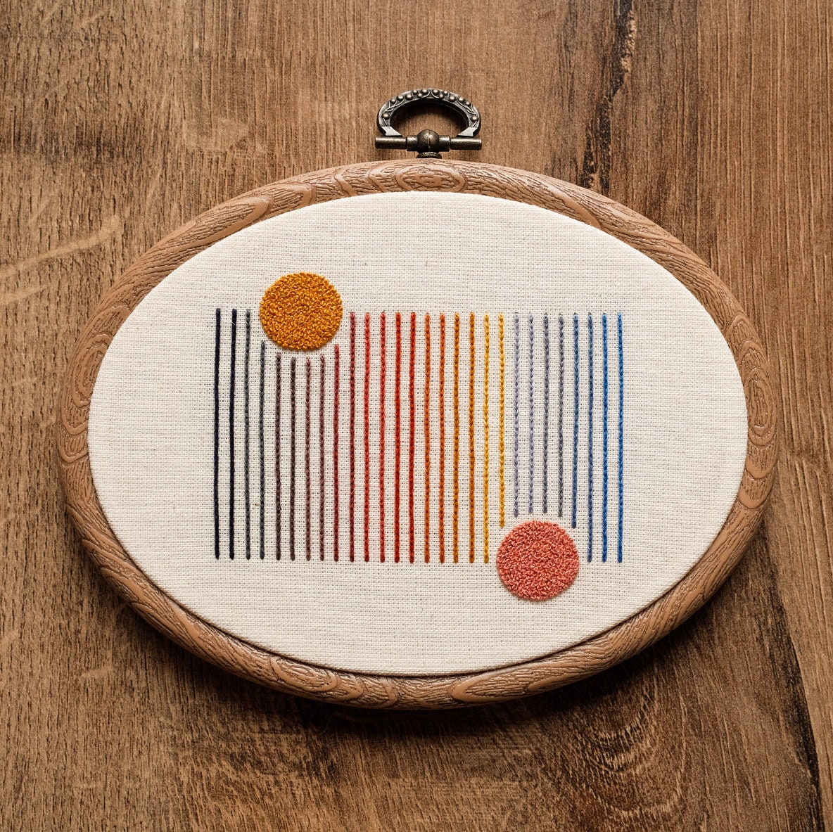 Digital PDF - Modern Abstract From Dusk Till Dawn Hand Embroidery ...