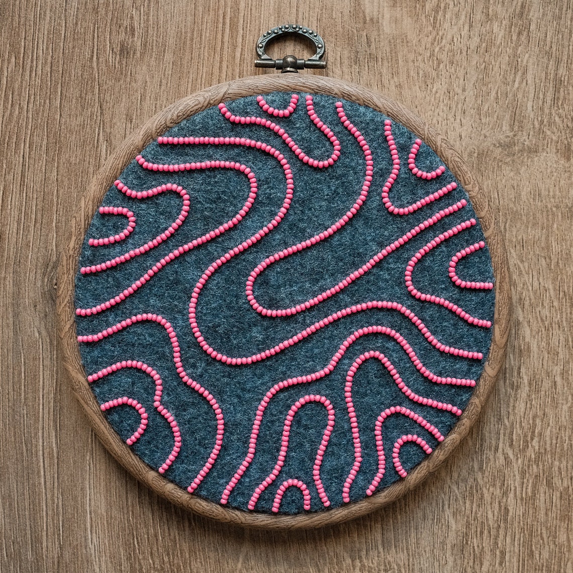 Digital PDF - Abstract Lines Hand Embroidery and Beading Pattern ...