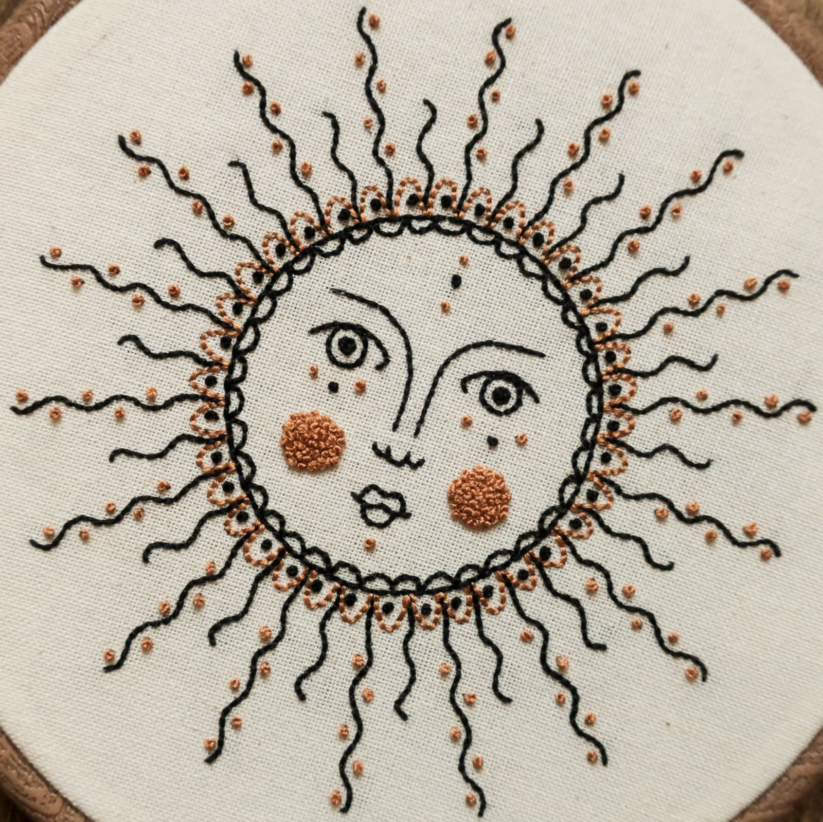Excited to share the latest addition to my # shop: Mountains and sun Embroidery  Hoop art, F…