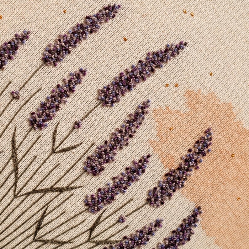 Digital PDF - Lavender Hand Embroidery Pattern (digital Download ...