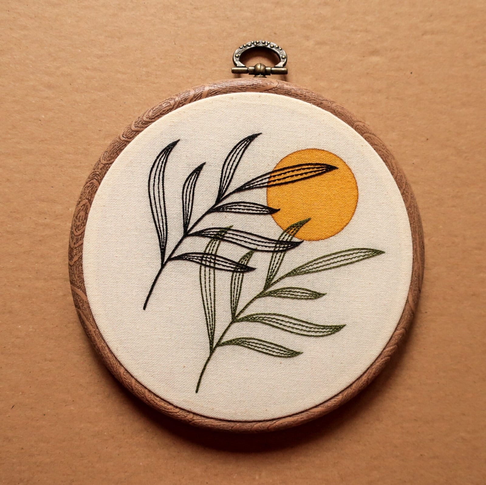 Digital PDF - Leaves Hand Embroidery Pattern (digital Download) - Etsy