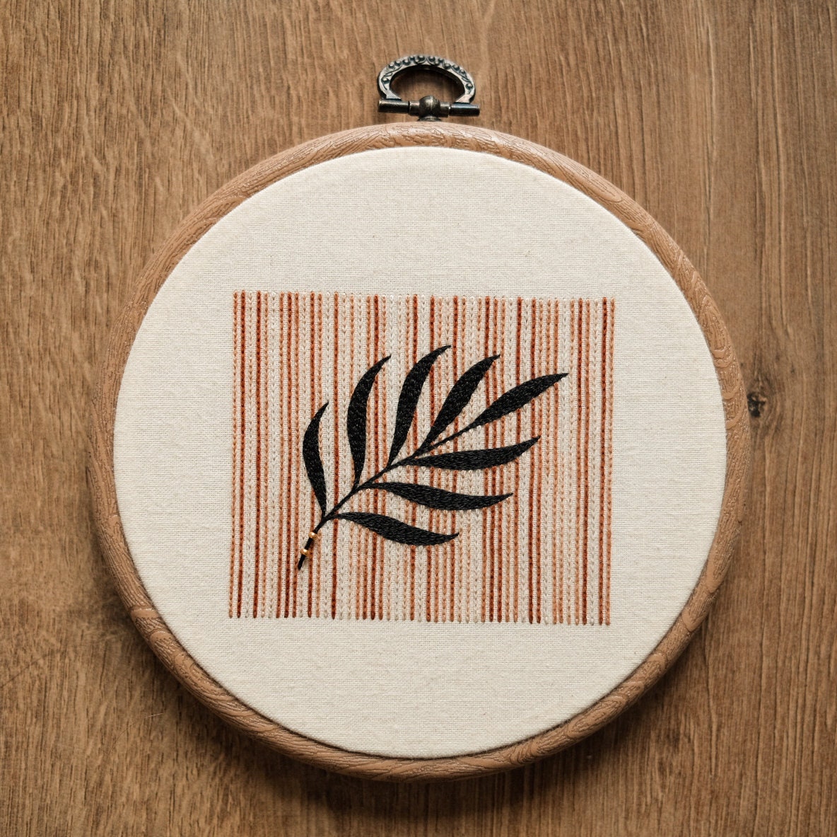 Digital PDF - Gradient Palm Leaf Hand Embroidery Pattern (digital ...