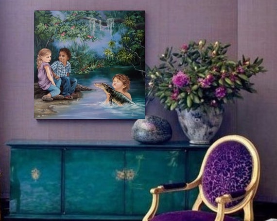 Oil Painting Rivals Etsy