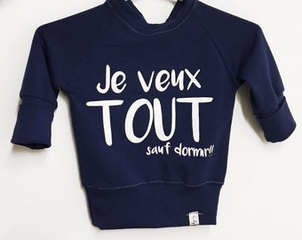 Grow with me top '' je veux tout sauf dormir... '' MADE ENTIRELY in MONTREAL!