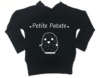 Grow with me top '' Petite Patate '' UNISEX long sleeves GLOW in the dark