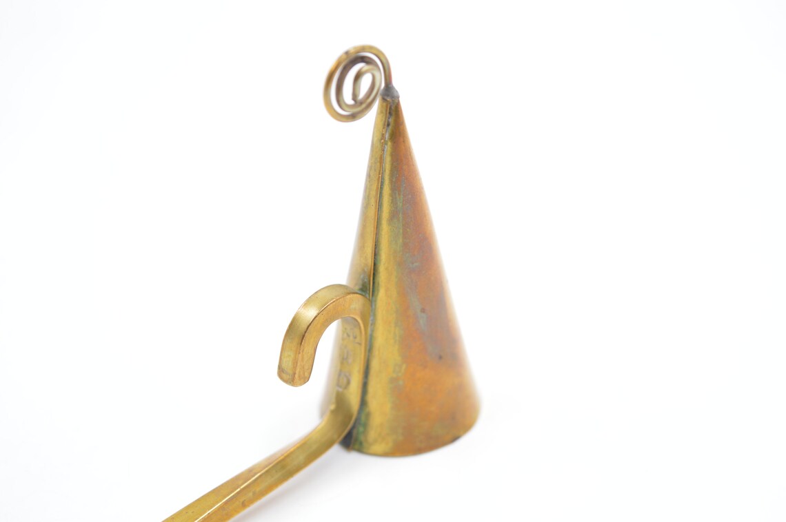 Candle Snuffer Large Vintage Brass Candle Snuffer Swedish Etsy