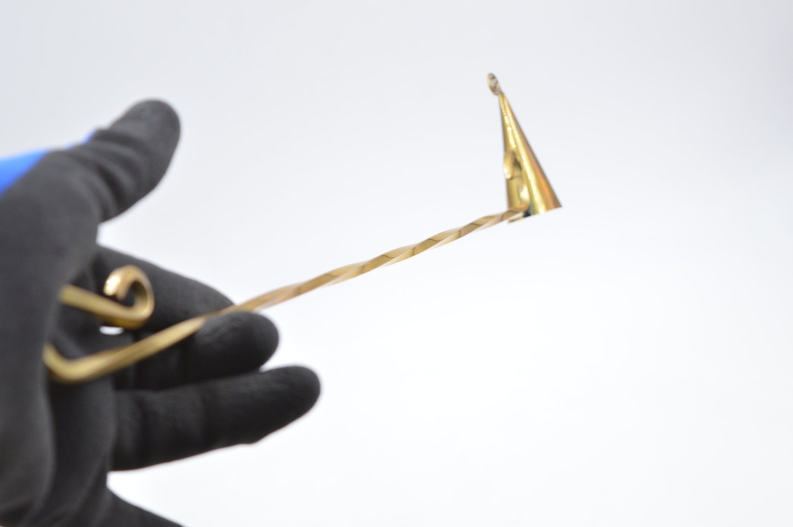 Candle Snuffer Large Vintage Brass Candle Snuffer Swedish Etsy