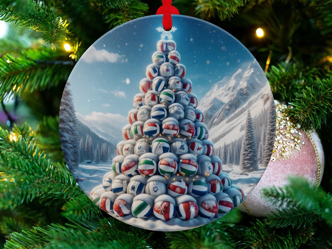 Volleyball Christmas Ornament Gift Exchange for Christmas Etsy