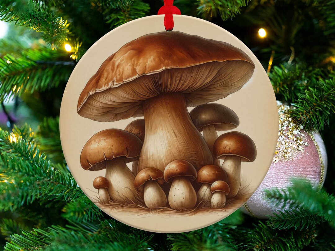 Vintage Mushroom Ornament Christmas Unique Mushroom Christmas Etsy