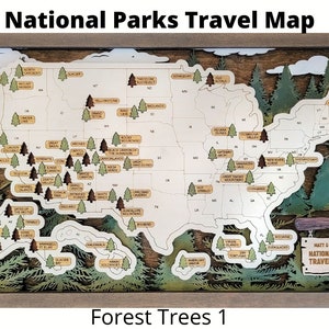 National Parks Travel Map - Track your family&#39;s progress!