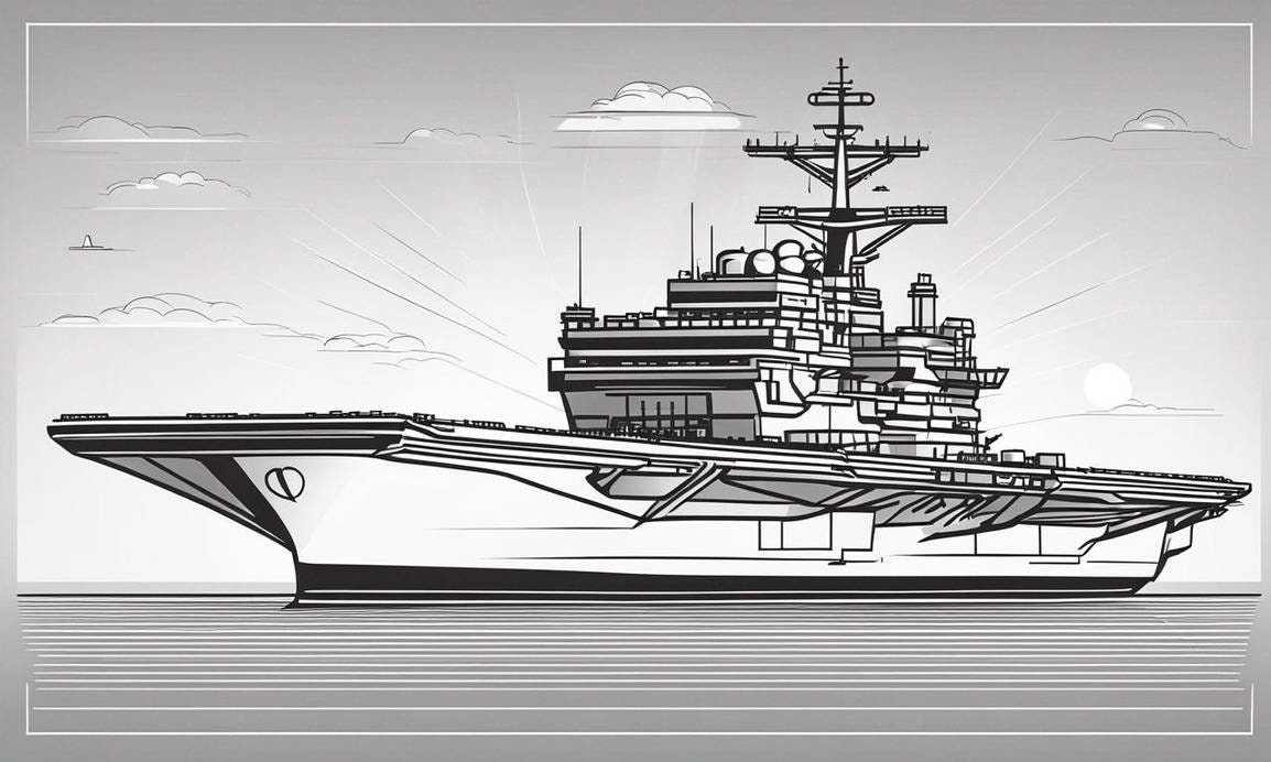 Aircraft Carrier Coloring Page - Etsy