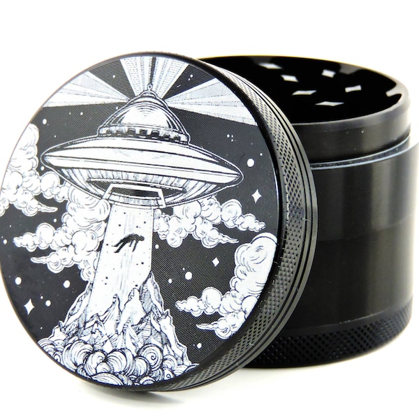 UFO abduction - herb grinder- Alien grinder - 2.2" 4 piece grinder