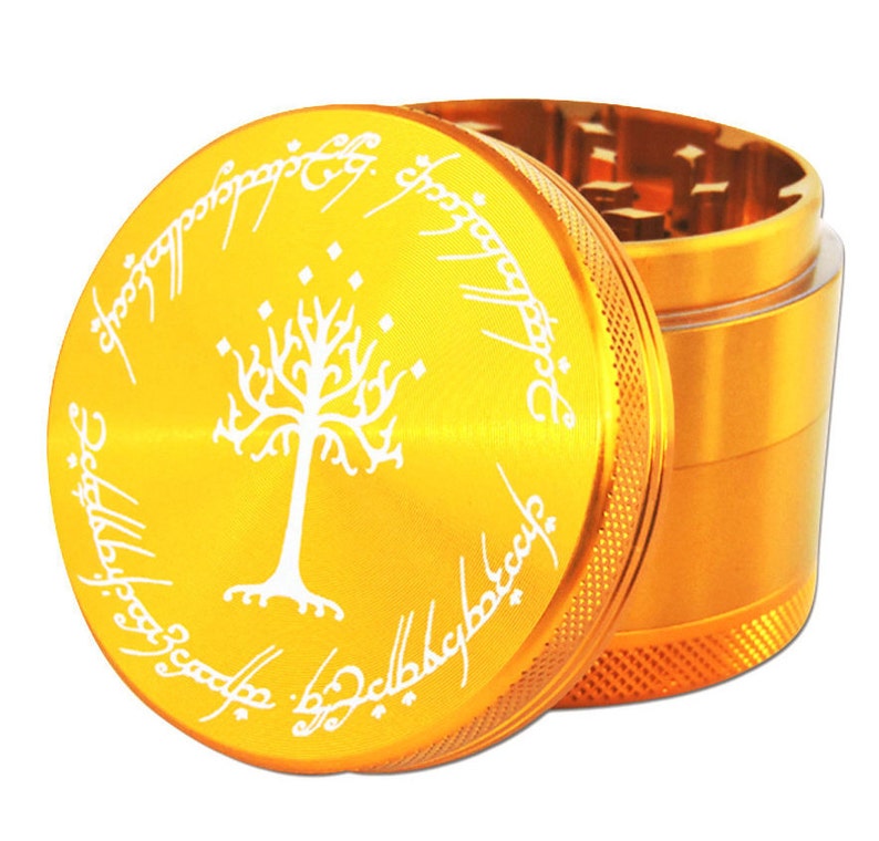 Ring scripture herb grinder 2.2 free carrying pouch image 1