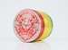 Rasta lion multi-Color 4 piece Herb Grinder- 2.2' 