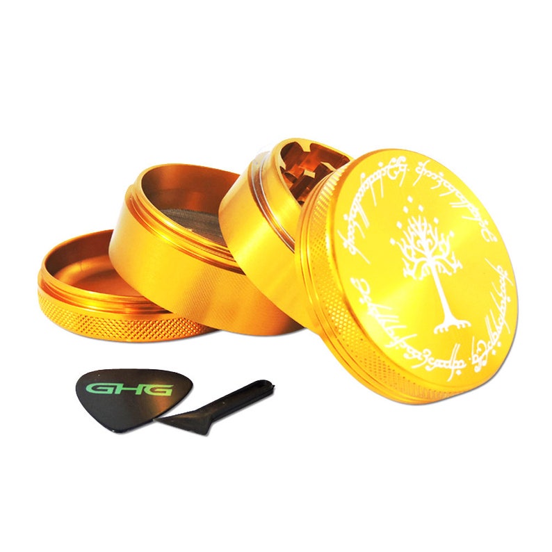 Ring scripture herb grinder 2.2 free carrying pouch image 2