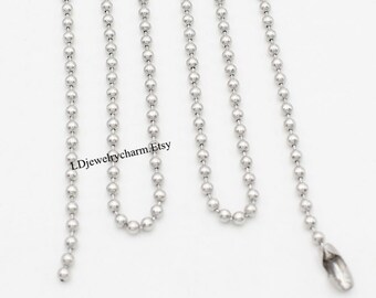 10pcs hang Tag Beaded Ball Chain Keychain dog bead ball chain with JOINERs