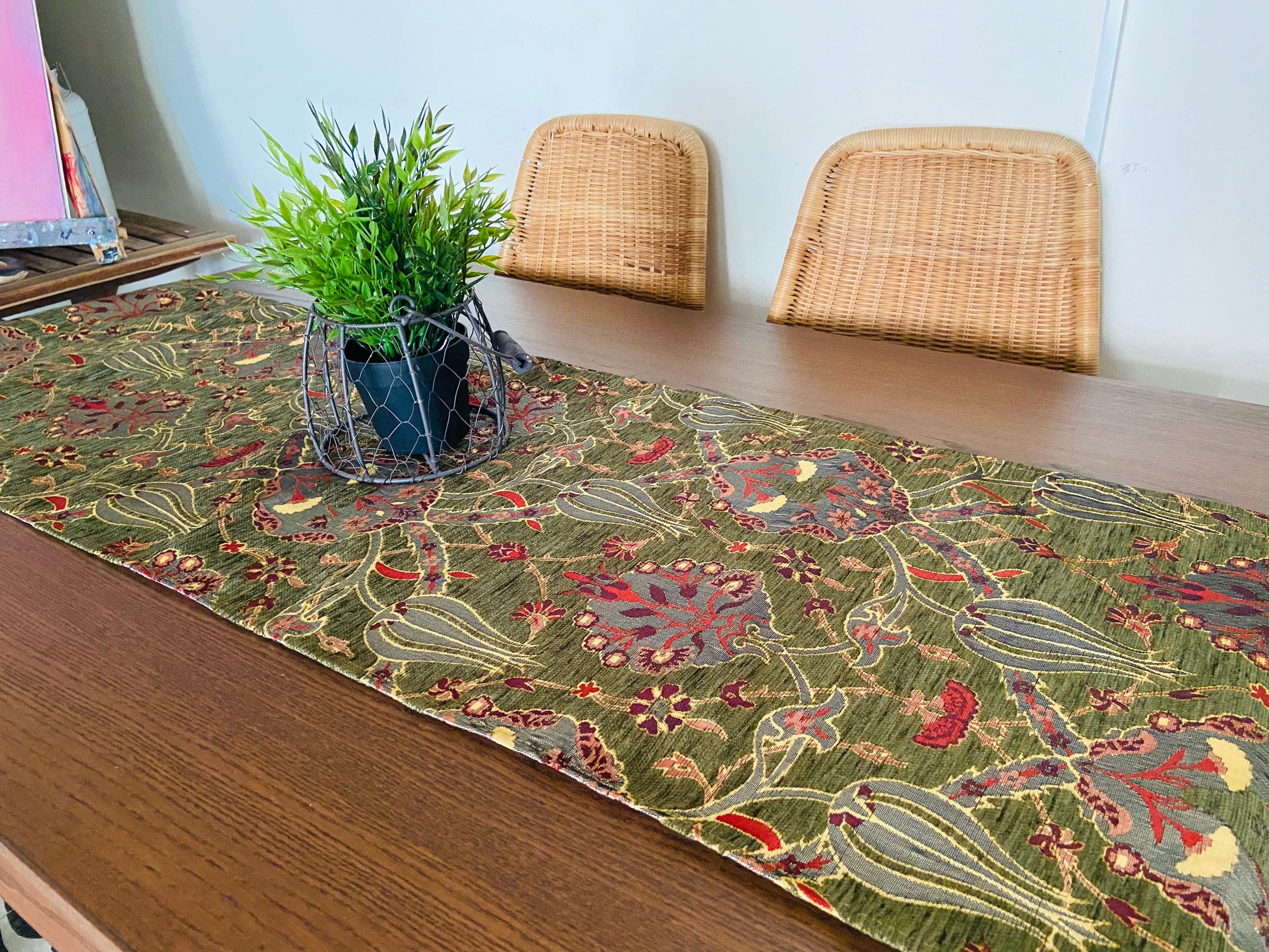 Boho Design Table Runner Vintage Dining Runner Oriental Etsy