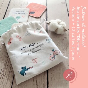 Kit de costura de jogo de cartas “Diga-me…” para momentos de cumplicidade familiar