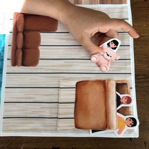 DIY Sewing kit: Dollhouse to sew yourself, toy on a budget for children image 6