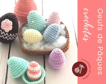 Pattern for crocheted Easter eggs - instant download