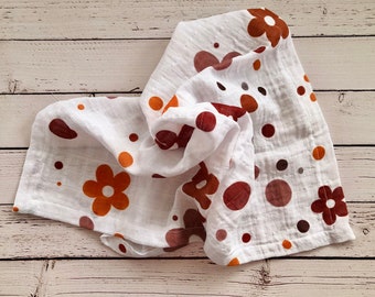 Multifunctional printed coton gauze for babies and newborns