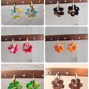 Interchangeable earring tassels, Flora mini model
