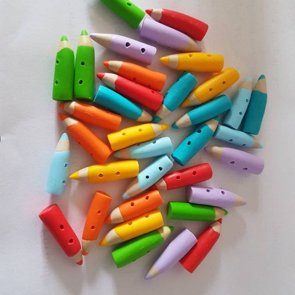 Lot de boutons crayons