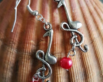 Boucles D'oreilles Tête De Mort Mexicaine (Calavera) Avec Fleur Rose - Acier Inoxydable, Diamètre 10 Mm