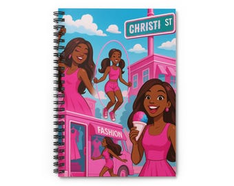 Personalized Barbie Girl Notebook: Custom Name Journal