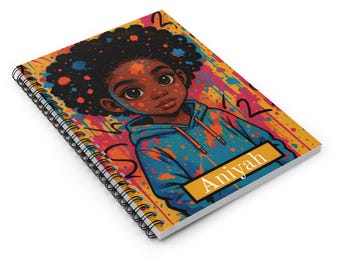 A5 Softcover Notebook: Urban Glow Design, Wire-Bound Journal