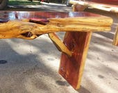 Cedar Bench w live edge