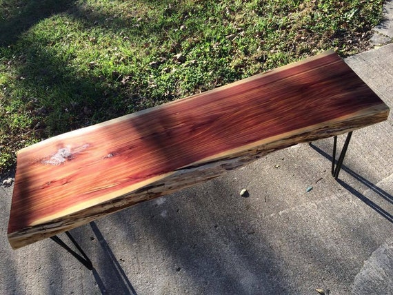 3 Foot Live Edge Cedar Coffee Table Etsy