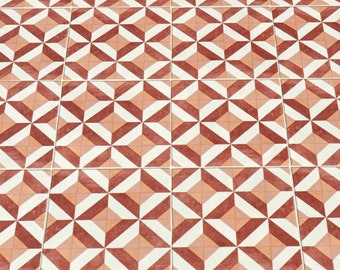 Modernist Red Sheet Vinyl Flooring . 2 Metre Wide Roll. (78")