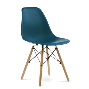 Eames Style DSW Chair. 10 Colours Available. Ocean (Dark Blue)