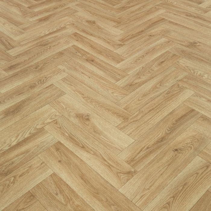Herringbone Fontainebleau Sheet Vinyl Flooring. 2 Metre Wide Roll. (78")