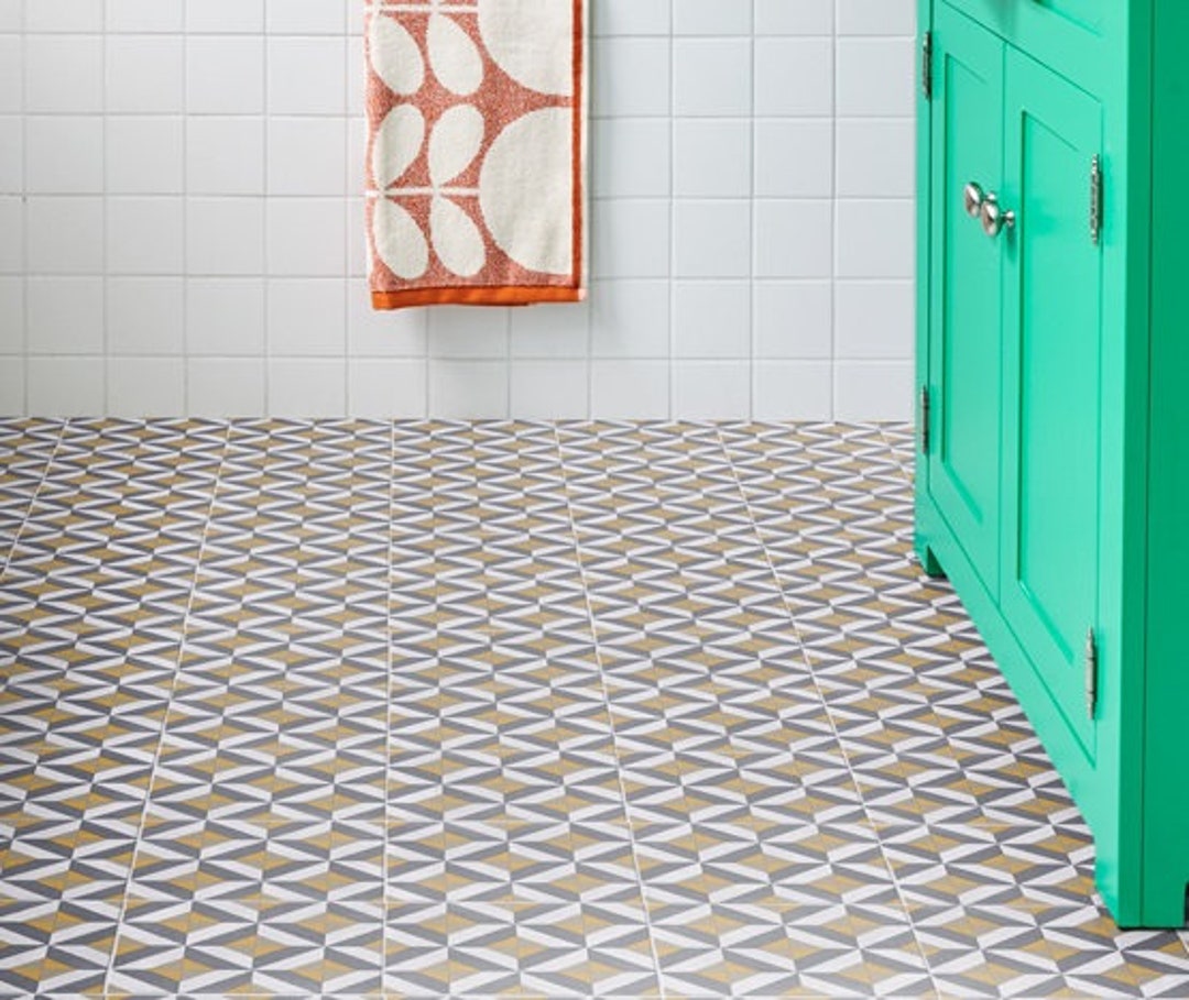 Modernist Yellow Sheet Vinyl Flooring. 2 Metre Wide Roll. 78 - Etsy