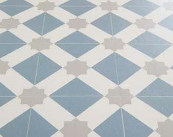 Gilbert Blue-vinylvloeren. Rol van 2 meter breed. (78")