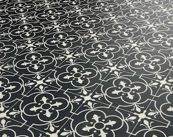 Ruskin Black Sheet Vinyl Flooring. 2 Metre Wide Roll. (78")