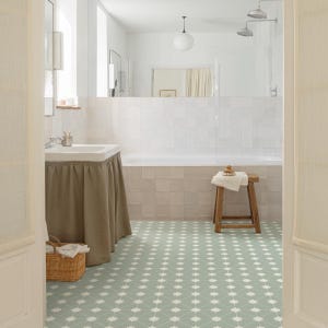 Laura Green Sheet Vinyl Flooring. 2 Metre Wide Roll. (78")