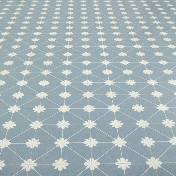 Laura Blue Sheet Vinyl Flooring. 2 Metre Wide Roll. (78")