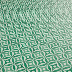 Mid Century Emerald Sheet Vinyl Flooring. 3 Metre Wide Roll. 118 image 2