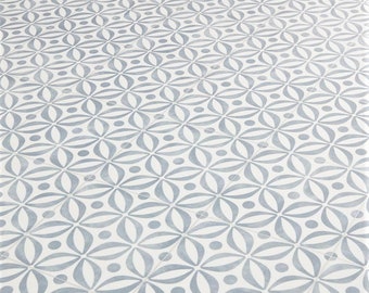 Mid Century Cobalt Sheet Vinyl Flooring. 2 Metre Wide Roll. (78&quot;)