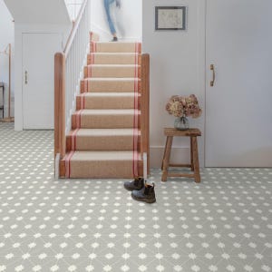 Laura Lavender Sheet Vinyl Flooring. 2 Metre Wide Roll. (78&quot;)