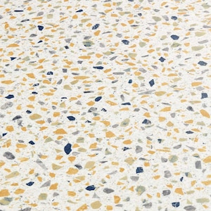 Rialto terrazzoplaatvinylvloeren. Rol van 3 meter breed. (118&quot;)